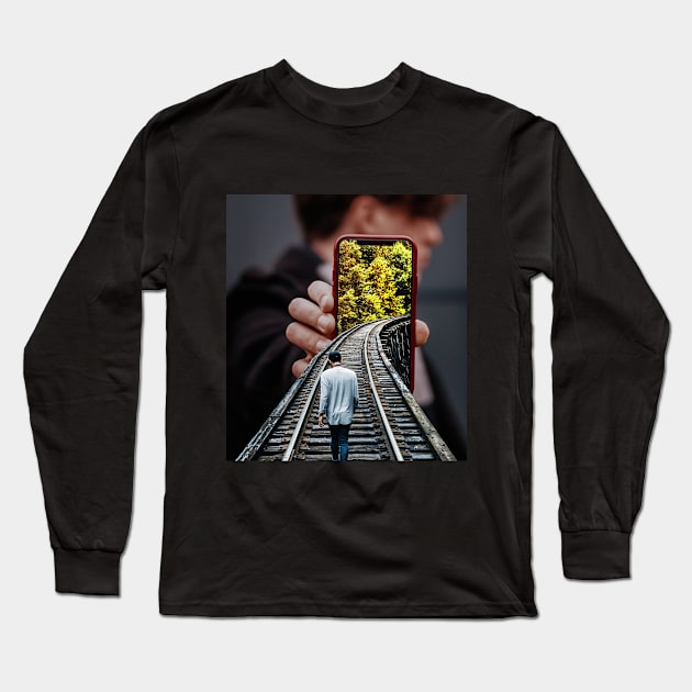 PHONE Long Sleeve T-Shirt by sherifarts